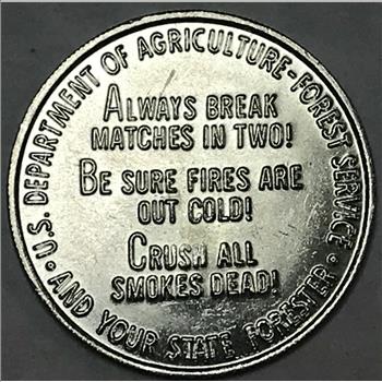 Smokey Bear Prevent Forest Fires Coin/Medal