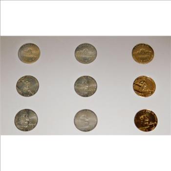 Lewis & Clark Commemorative Jefferson Nickel Collection - Uncirculated Condition w/Colorized and Gold Enriched Varieties