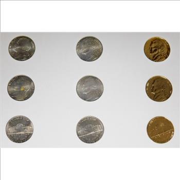 Lewis & Clark Commemorative Jefferson Nickel Collection - Uncirculated Condition w/Colorized and Gold Enriched Varieties