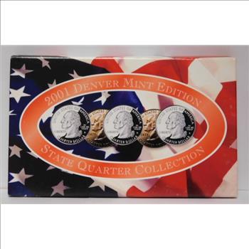 2001 Denver Mint Edition State Quarter Collection - With Original Box and COA