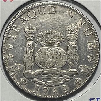 1769 Spanish Colonial Mexico Silver 8 Reales