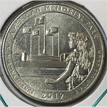 RARE 2019-W American Memorial Park West Point Minted Quarter