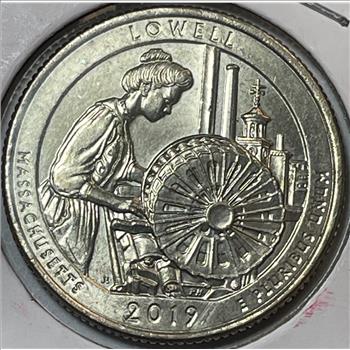 RARE 2019-W Lowell, MA West Point Minted Quarter