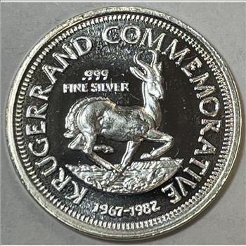 1967-1982 Silver Krugerrand Commemorative 2 Gram Proof Coin
