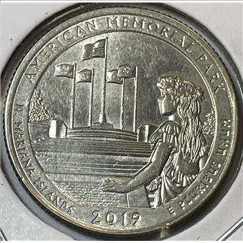 RARE 2019-W American Memorial Park West Point Minted Quarter