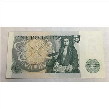 1981 Bank of England Sir Isaac Newton One Pound Bank Note