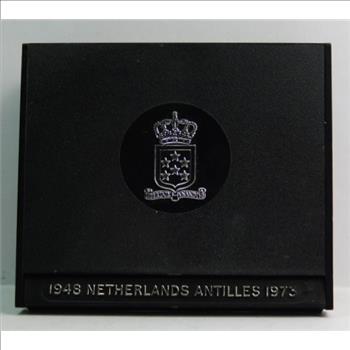 1973 Netherlands Antilles Silver 25 Gulden - 25th Anniversary of the Coronation of Queen Juliana - Proof Condition in Original Royal Canadian Mint Packaging - Low Mintage of Only 20,207!!!