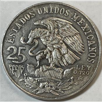 1968 Mexico Olympic Games Silver Commemorative 25 Pesos