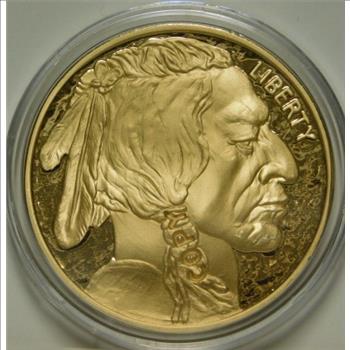 2012 $50 24K Gold Plate Buffalo Tribute Proof Replica