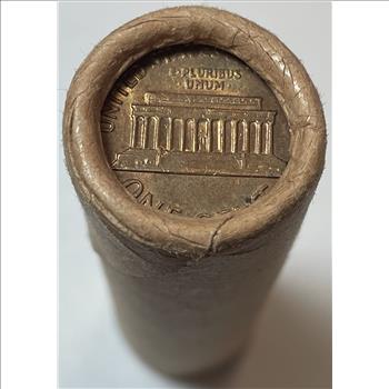 Original Vintage Bank Wrapped Mystery Roll of Cents