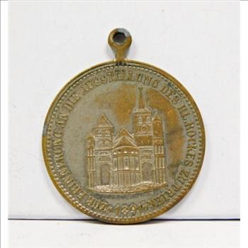 1891 Trier Cathedral - Seamless Robe of Jesus Christ - Commemorative Medal
