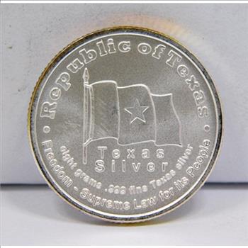 2003 Republic of Texas - A Sovereign Nation Under God - 8 Grams .999 Fine Texas Silver Commemorative Coin