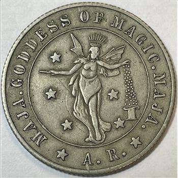 Early 1900's Maja Goddess of Magic Coin/Medal