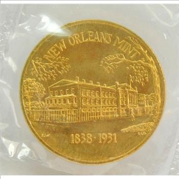Treasury Department - United States of America - New Orleans Mint Commemorative - Bronze Medal - 1.5