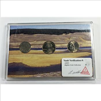 American Buffalo Series*1914 Buffalo Nickel, 2005-P Kansas State Quarter and 2005-D American Bison Jefferson Nickel