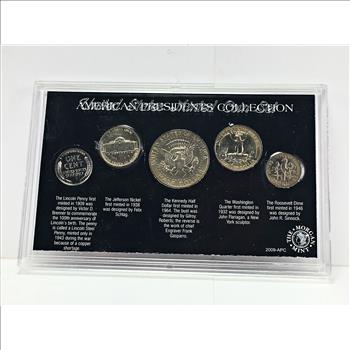 American President Collection: Lincoln Cent, Jefferson Nickel, Kennedy Half Dollar, Washington Quarter and Roosevelt Dime