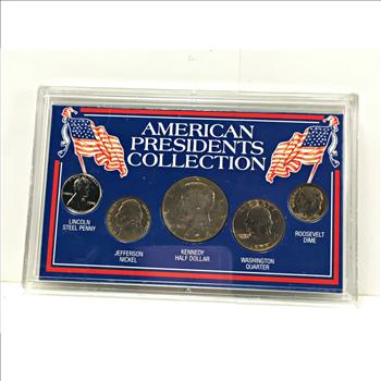 American President Collection: Lincoln Cent, Jefferson Nickel, Kennedy Half Dollar, Washington Quarter and Roosevelt Dime