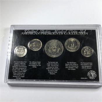 American President's Collection: 1943 Cent, 1973 Nickel, 1974 Half, 1978 Quarter and 1978-D Roosevelt Dime