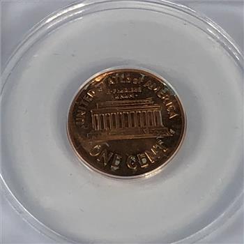 ANACS Authenticated Error Coin 2000 Lincoln Cent BROADSTRUCK MS63 RED