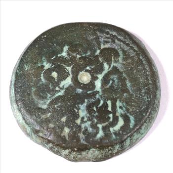 Ancient Egypt Ptolemy VI 181-146 BC Bronze Unit Approx 31mm Zeus and Two Eagles