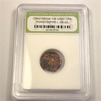 Ancient Roman coin Constantine the Great Bronze circa 330 ad