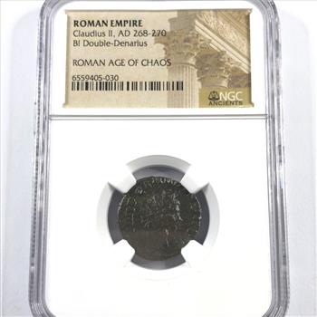 Ancient Roman Coin of Emperor Claudius II Certified Authentic by NGC