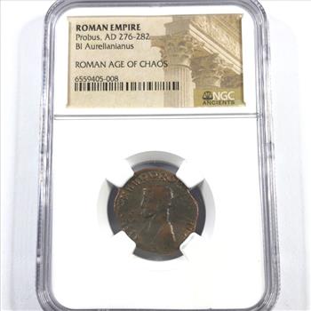 Ancient Roman Coin of Emperor Probus Certified Authentic by NGC