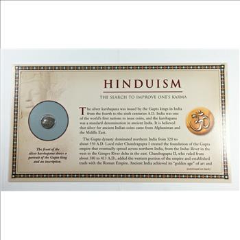 Ancient Silver Karshapana*320-550 AD*Hinduism*Story Board