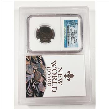 Ancient*1710-13 AD*French Colonies*Athenticated Genuine by NGC*New World Hoard