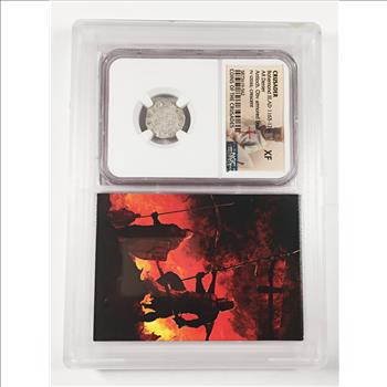 Ancient*Silver*Crusader*Bohemond III, AD 1163-1201*AR Denier, Antioch*Graded XF by BGC