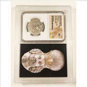 Ancient*Silver*Sasanian Empire*Khusru II, AD 591-628*AR Drachm*Graded AU by NGC*Silk Road Hoard