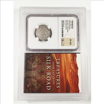 Ancient*Silver*Tabaristan*c. AD 780-793*AR Hemidrachm*Graded Ch AU by NGC*Silk Road Hoard