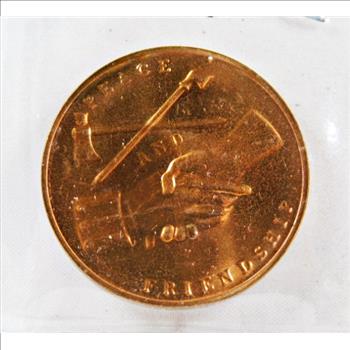 Andrew Jackson Commemorative Medallion*Peace and Friendship
