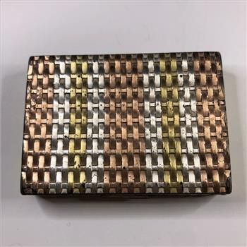 Antique Silver Antique Compact Mirror *Sterling Silver Marked 92 grams