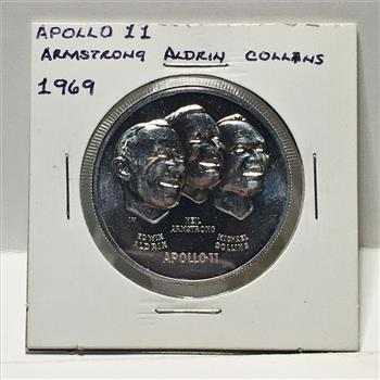Apollo 11 Commemorative Medallion*1969*Aluminum*39mm