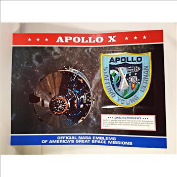 APOLLO X (Lunar and Command Modules) NASA Space Mission Emblem Patch*Encased in 9