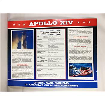 APOLLO XIV (Shepard-Roosa-Mitchell) NASA Space Mission Emblem Patch*Encased in 9