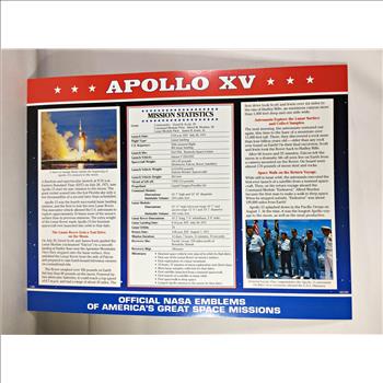 APOLLO XV (Scott-Worden-Irwin) NASA Space Mission Emblem Patch*Encased in 9