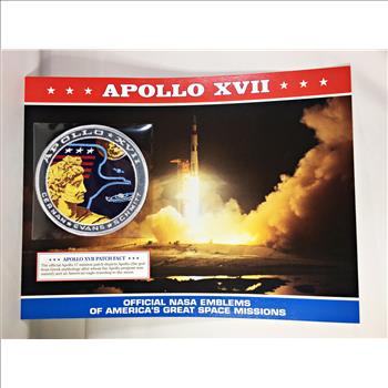 APOLLO XVII (Cernan-Evans-Schmitt) NASA Space Mission Emblem Patch ...