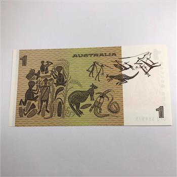 Australia 1 Pound Note Crisp Uncirculated in Protective Sleeve