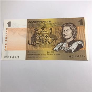 Australia 1 Pound Note Crisp Uncirculated in Protective Sleeve