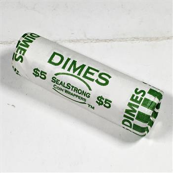 Bank Wrapped Roll of Proof SILVER Canadian Dimes HIGH GRADE