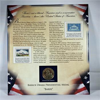 Barack Obama Presidential Medal*22K Gold Layered*1.5