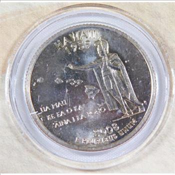 Barak Obama Colorized Hawaii Quarter - Obama Promises Change Inauguration