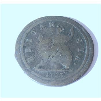 British 1723 Half Penny Coin Nice Clear Details 300 YEARS OLD!