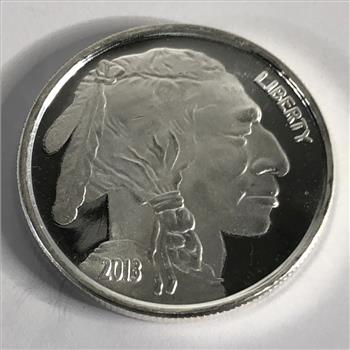 Buffalo 1oz 999 Silver Round with Cameo Proof Appearance