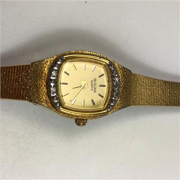 Bulova Woman watch with Diamonds *Needs Battery