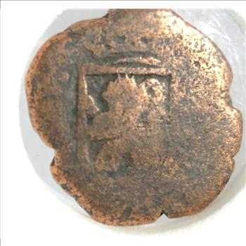 c. 1400-1600 AD New World Pirate Era Spanish Bronze Nummis*Authenticated by Greenetech Numismatics