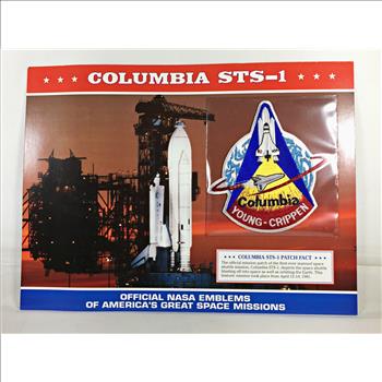 CHALLENGER STS-1 (First Manned Space Shuttle) NASA Space Mission Emblem Patch*Encased in 9