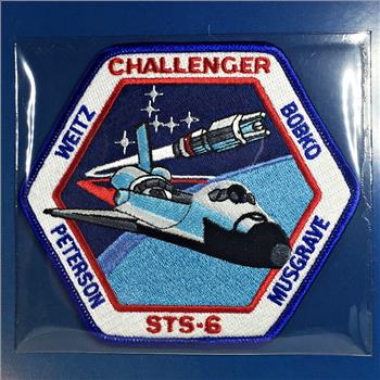 CHALLENGER STS-6 (2nd Space Shuttle) NASA Space Mission Emblem Patch*Encased in 9